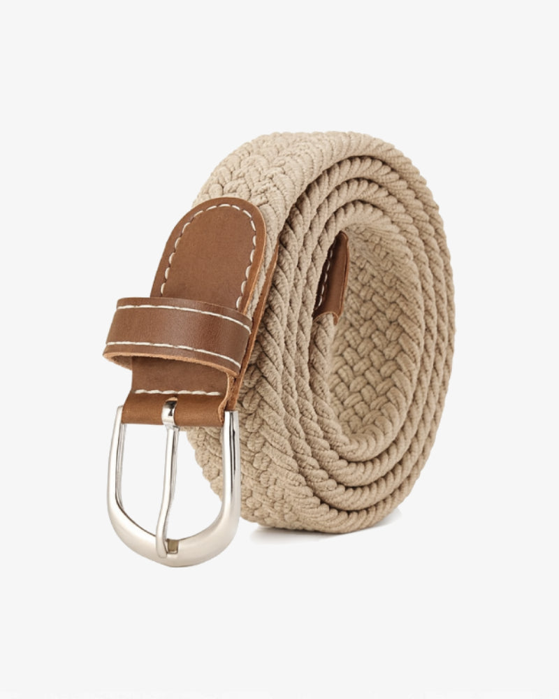 Ceinture Tressée Beige — Style Estival