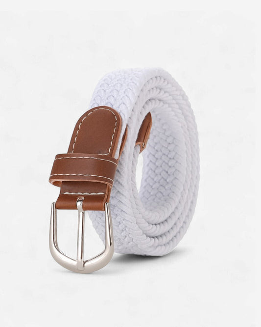 Ceinture Tressée Blanche — Élégance Légère