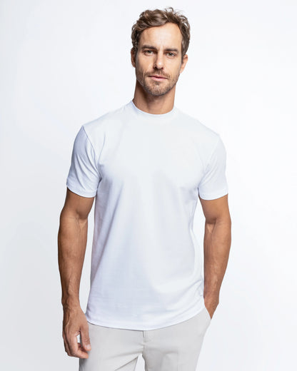 T-shirt Col Montant — Élégance Urbaine