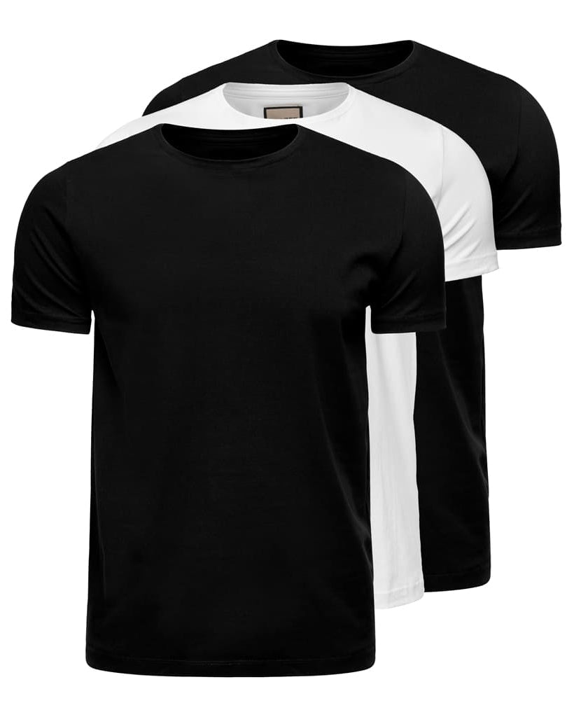 Pack 3 T-shirts en Coton Égyptien — Confort Quotidien