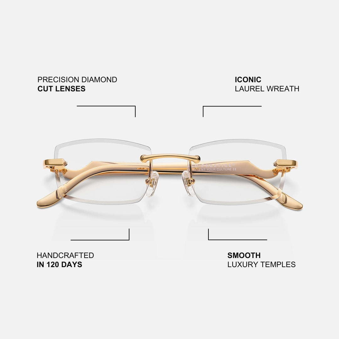 Lunettes Aurum — Finition Dorée