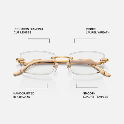 Lunettes Aurum — Finition Dorée