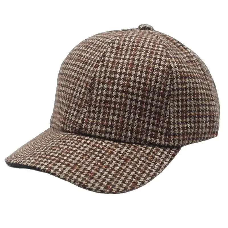 Casquette Pied-de-Poule — Élégance Classique