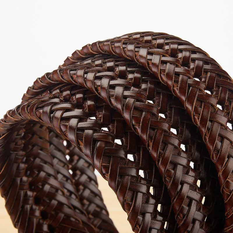 Ceinture Tressée Premium — Élégance Décontractée