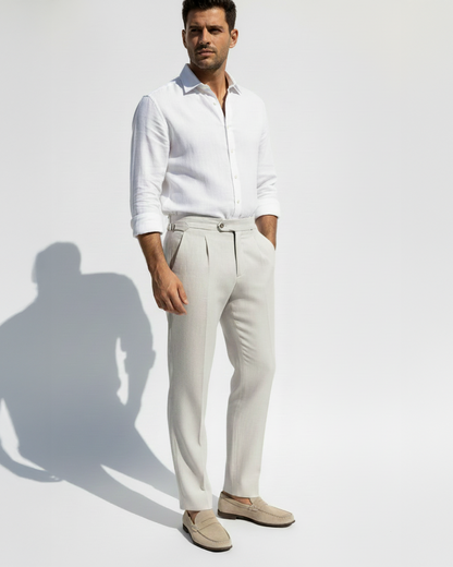 Pantalon en Lin Pur Greece — Légèreté Naturelle