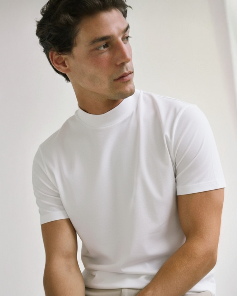 Pack 2 T-shirts Col Montant — Style Moderne