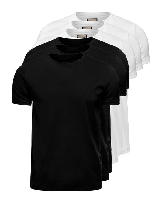 Pack 6 T-shirts en Coton Égyptien — Confort Premium