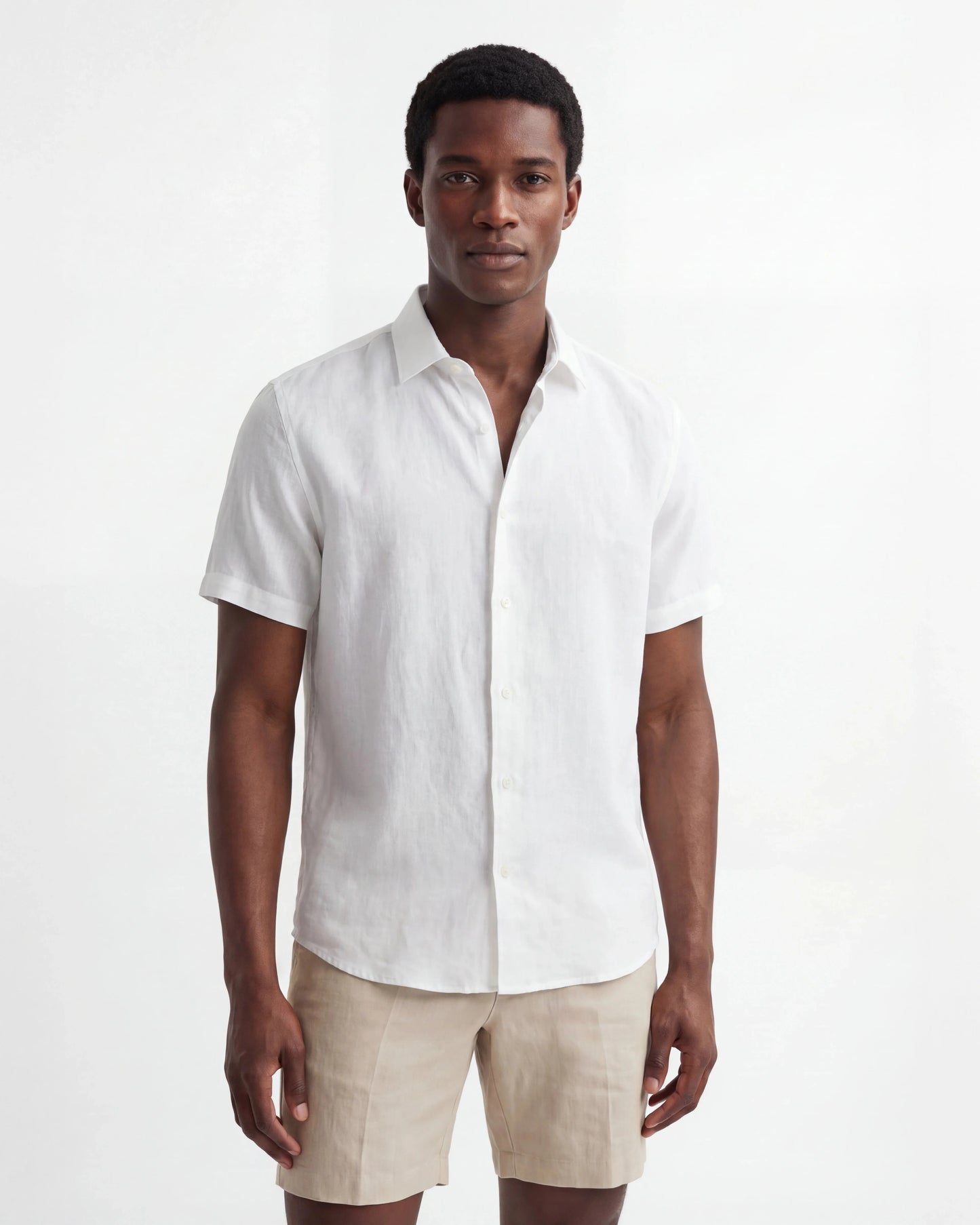 Chemise en Lin Pur Greece — Manches Courtes