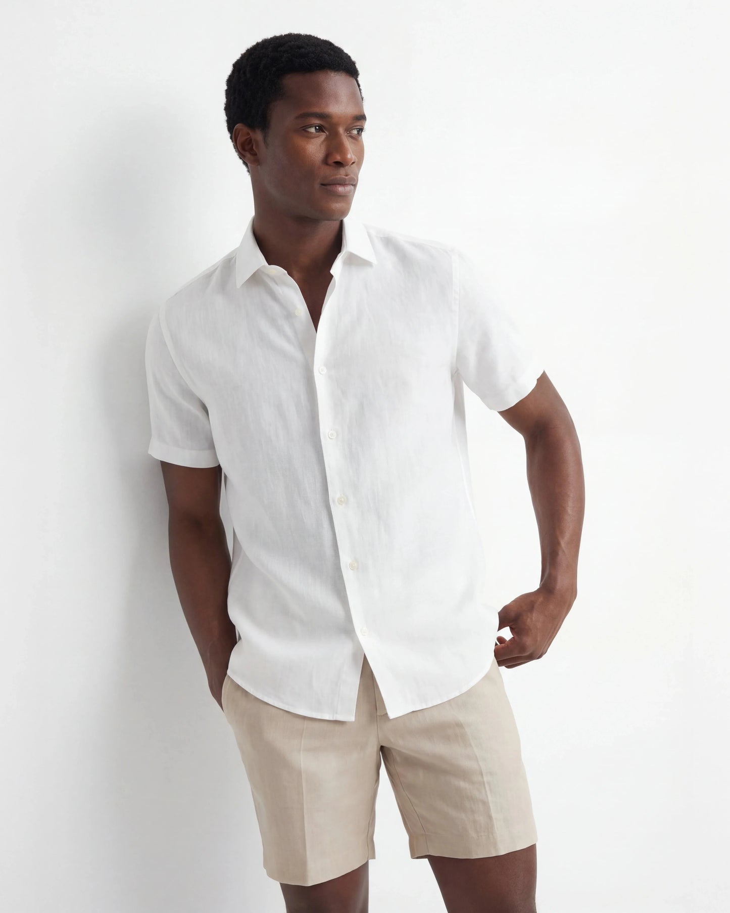 Chemise en Lin Pur Greece — Manches Courtes