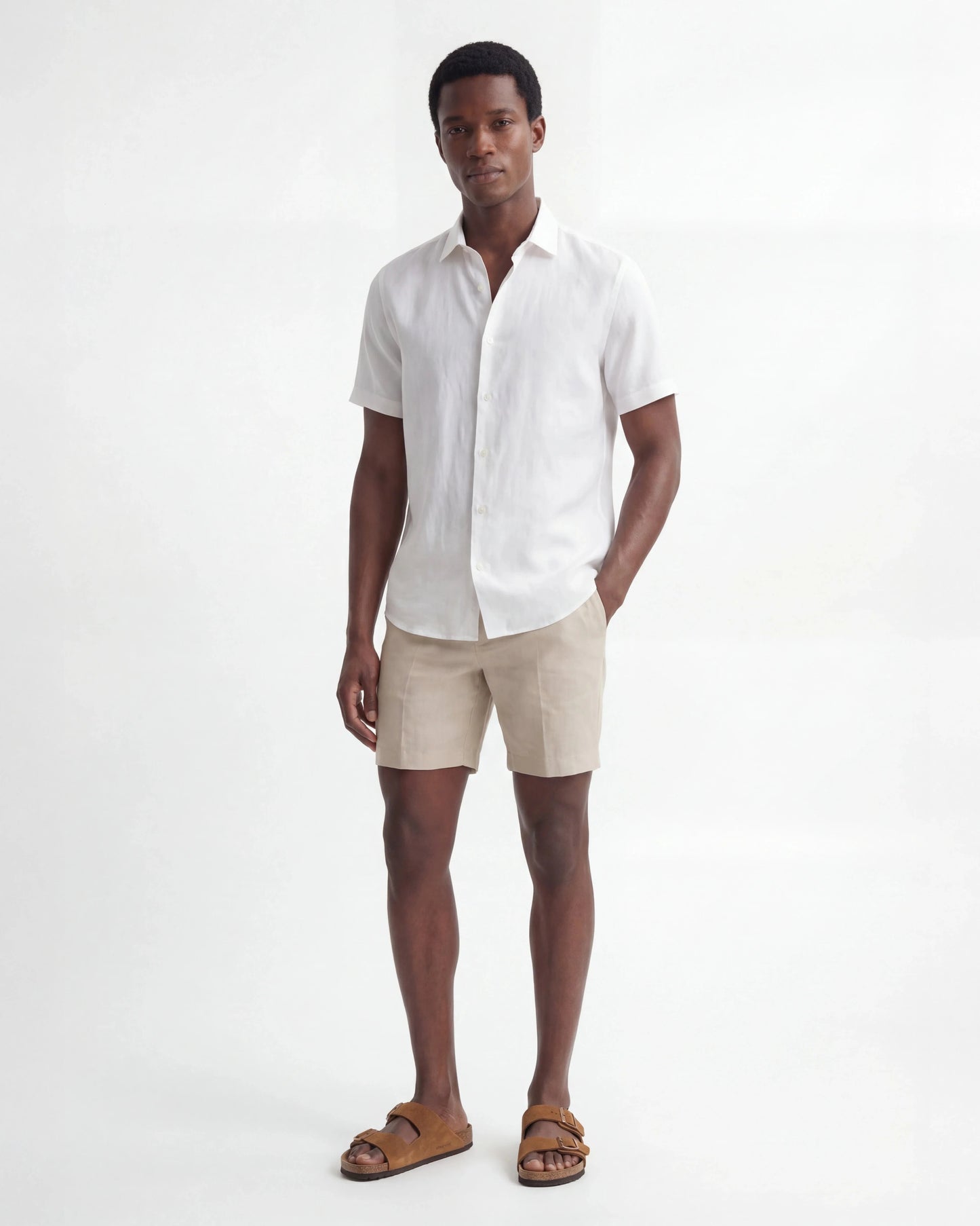 Chemise en Lin Pur Greece — Manches Courtes